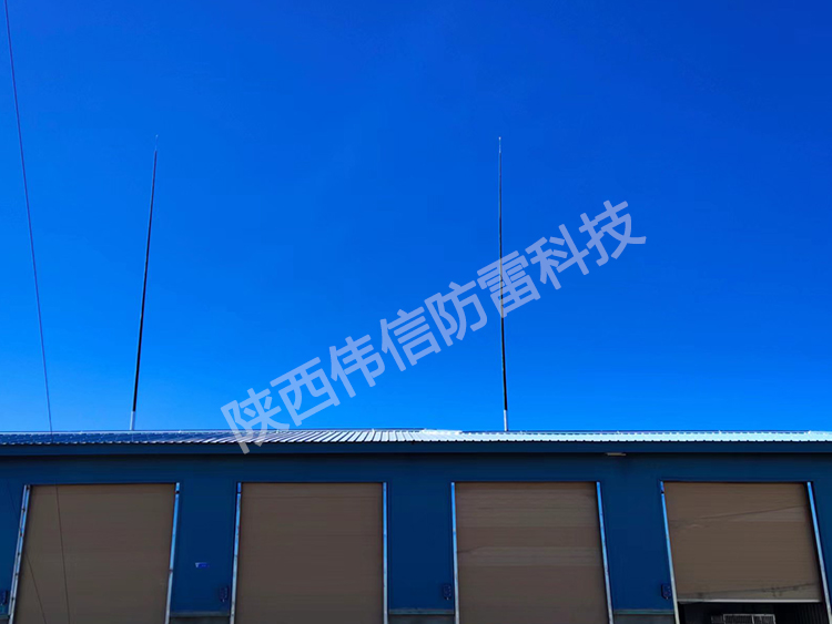24米獨立雷達站玻璃鋼避雷針，抗干擾防側閃絕緣玻璃鋼避雷針產品展示五